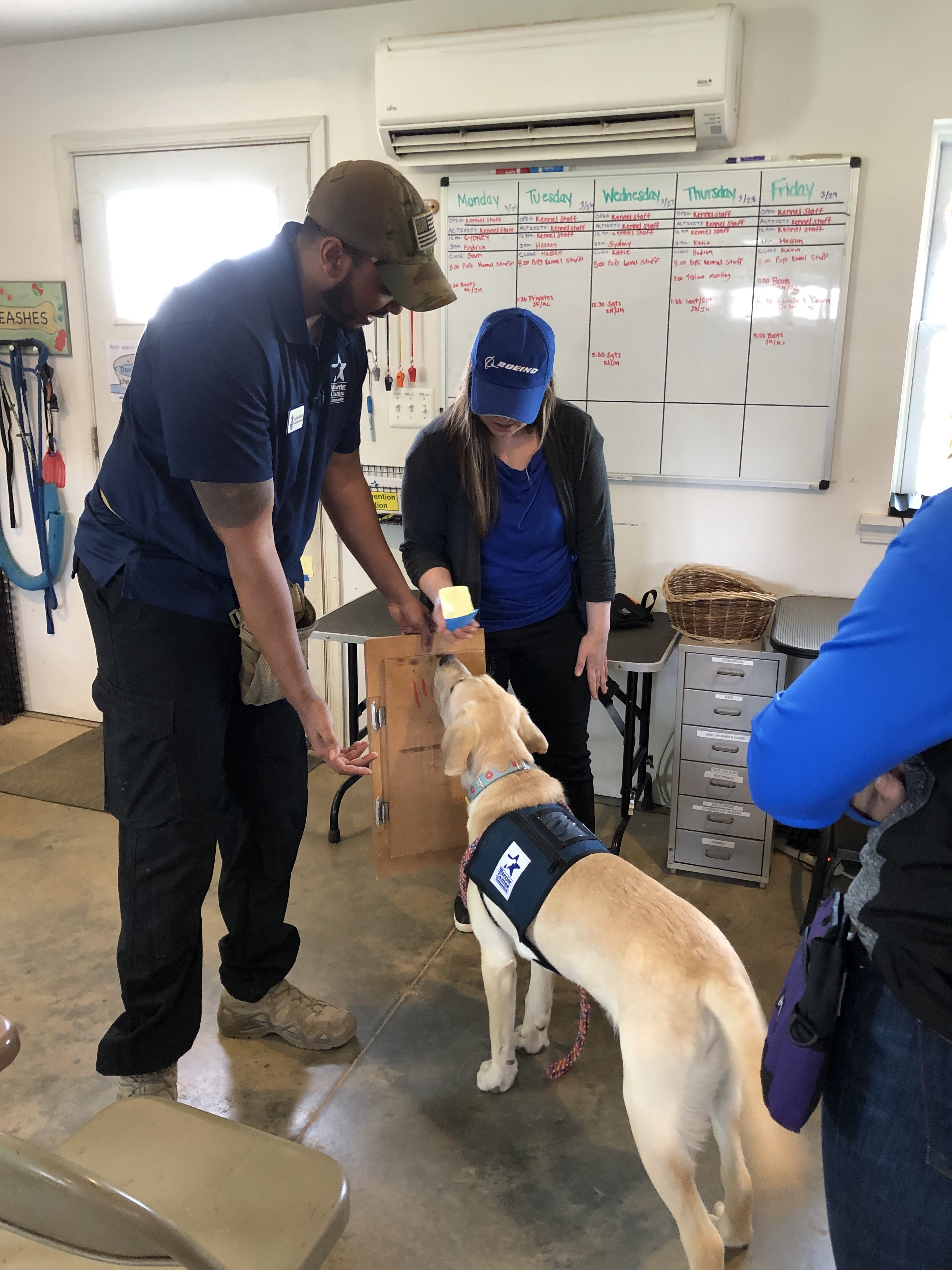 Boeing Employees Learn Service Dog Training Fundamentals
